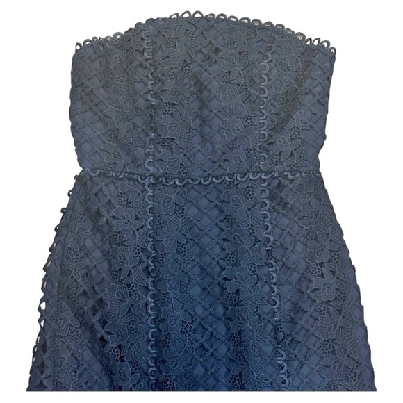 Keepsake The Label Lovable Strapless Lace High-low Evening Maxi Gown Dress Small - Picture 14 of 16